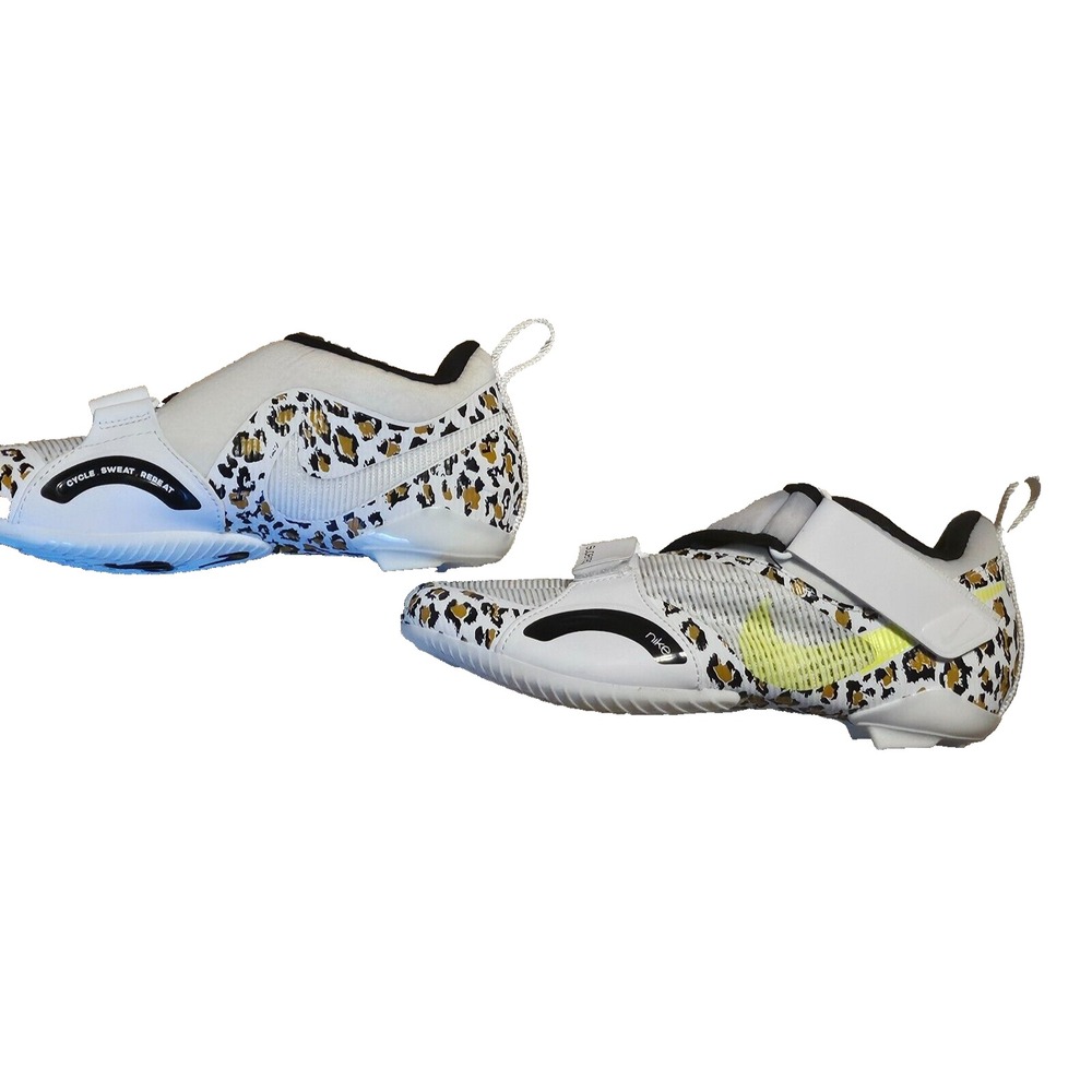 Nike Superrep SZ 6 White Leopard Indoor Cycling CJ0775-177 Women Activewear